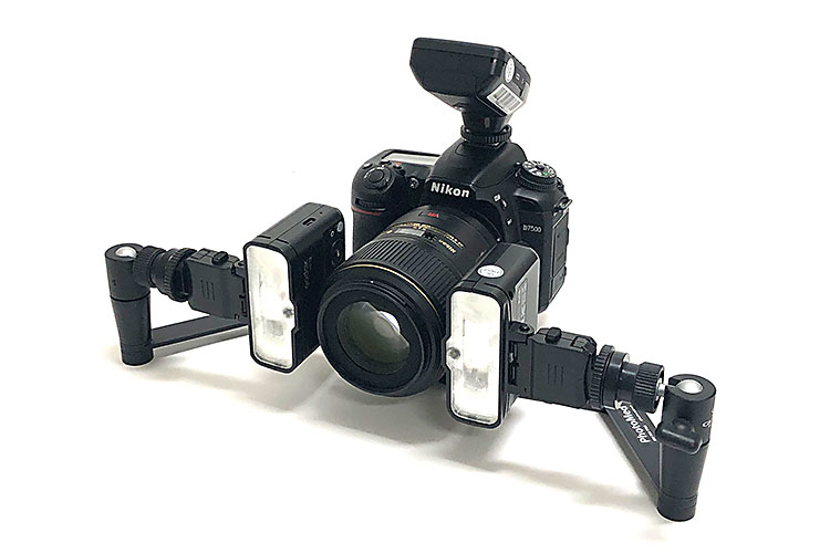 Dual Flash Bracket With Twin 1/4 Inch Screw Mount And Hot Shoe 2 Pack Vide Q9Z8 